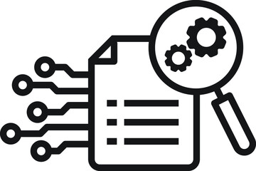 Big data capturing, storage and analysis icon