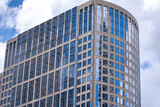 Fototapeta  - Office Building with Reflective Windows in Downtown Houston