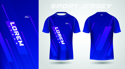 blue t-shirt sport jersey design