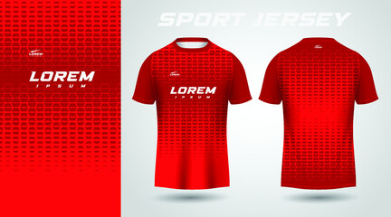 Wall Mural - red t-shirt sport jersey design