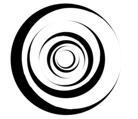 Leinwandbilder - Concentric circles, rings. Circular geometric element