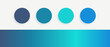 Blue monochrome color palette  hues with vibrant gradient for web/ graphic/ fashion/ art/ design