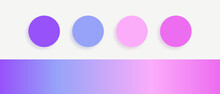 Pastel Color Palette For Graphics/ Web/ Art/ Fashion Designing With Gradient