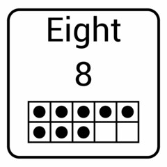 Poster - ten frame representation of the number