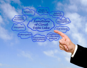 Wall Mural - functions of cloud data lake
