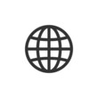 Globe icon. Earth sign. World symbol