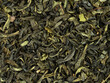 Dry green tea leavs background and texture