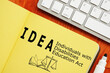 Individuals with Disabilities Education Act IDEA is shown using the text