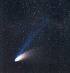 Wall Mural - comet hale bopp. elements of these images were furnished by eso.