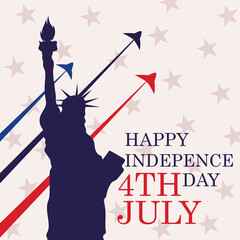 Wall Mural - happy independence day party