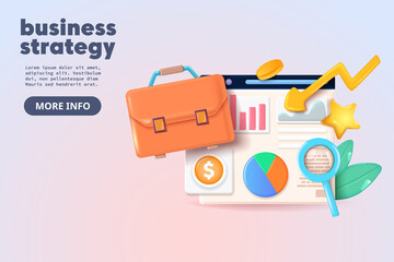 Wall Mural - data analytics, dashboard and business finance report. investment or seo