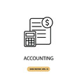 accounting icons  symbol vector elements for infographic web