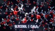 Glycerol molecular structure. 3D illustration