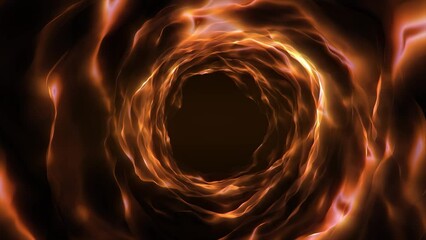 Wall Mural - abstract fantasy background energy wave tunnel shiny form turning loop