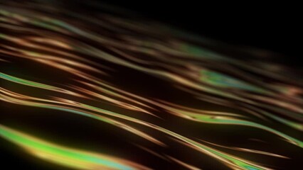 Wall Mural - Abstract scientific fantasy background energy wave form shiny particles light projections rays loop