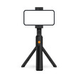 Tripod Stand With Smartphone Blank Horizontal Screen, Isolated On White Background. Vector Illustration
