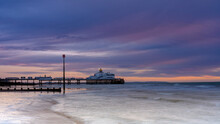 Mid-winter Sunrsie On Eastbourne Pier, East Sussex, UK