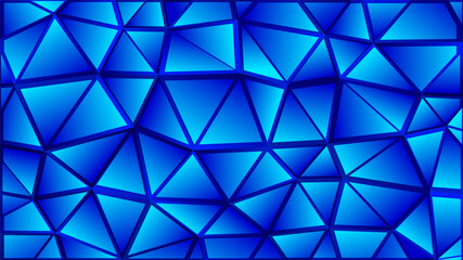Wall Mural - blue polygonal mosaic background. creative design backdrop