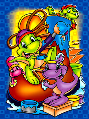 Poster - Cute and colorful dinosaurs