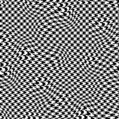 Leinwandbilder - Classic Hounds-tooth pattern in a patchwork collage style.