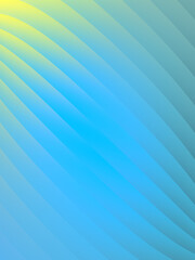 Leinwandbilder - Trendy colorful wave gradient digital illustration. Modern 3d rendering design
