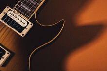Studio Shot Of Retro Styled Electric Guitar