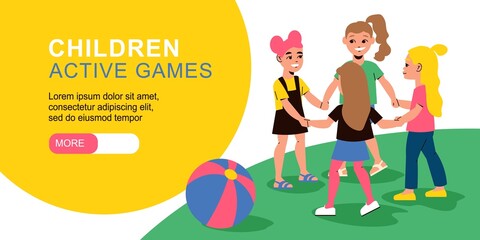 Poster - Children Active Games Banner