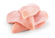 © Tim UR - Chicken breast isolated. Raw chicken fillet on white background. Poultry raw. Chicken meat with clipping path.