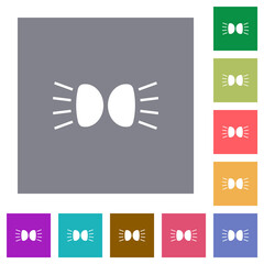 Poster - Car parking lights indicator square flat icons