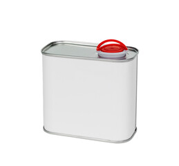 white motor oil can or paint can