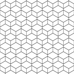 Wall Mural - geometric seamless pattern. repeated abstract line background. modern triangle geo texture. repeatin