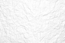 White Crumpled Paper Texture, Digital Paper Craft