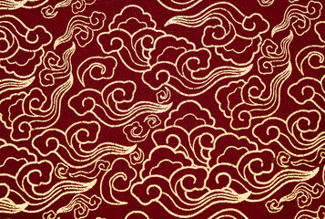 colorful auspicious fabric pattern for backgrounds and decorations.