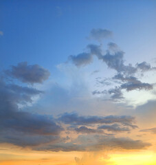 Wall Mural - cloud at sunset nature background
