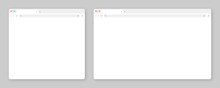 Blank Web Browser Window With Tab, Toolbar And Search Field. Modern Website, Internet Page In Flat Style. Browser Mockup For Computer, Tablet And Smartphone. Adaptive UI. Vector Illustration
