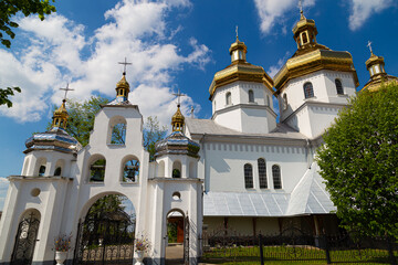 Wall Mural - Orthodox Church of St. Nicholas outdoor.  Busk city. Lviv region. Ukraine.