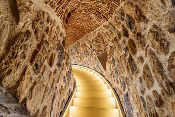 Wall Mural - Stairs leading to the top of the Galata Tower, Istanbul