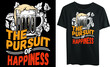 The pursuit of happiness t-shirt typography design, beer
