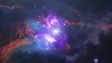 Space, Nebula Clouds In The Universe.