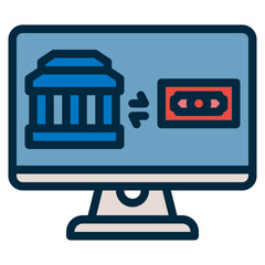 Poster - banking two tone icon