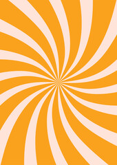 Wall Mural - sunburst retro vibes graphic print groovy background 60s 70s