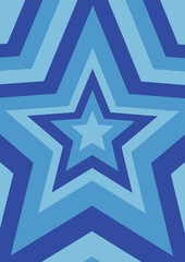 Wall Mural - star, retro vibes graphic print groovy background 60s 70s