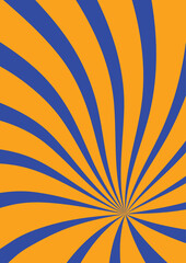 Wall Mural - sunburst, retro vibes graphic print groovy background 60s 70s