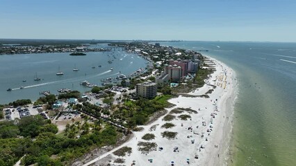 Sticker - Aerial footage of the beach in Florida