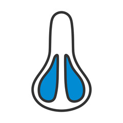 Poster - Bike Seat Icon Top View