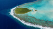 © AmazingAerialAgency - Panoramic aerial view of Marlon Brando Tetiaroa atoll, French Polynesia.