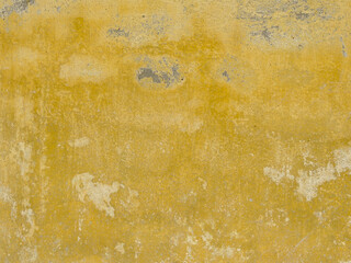 Canvas Print - Old dirty yellow textured wall background