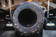 Closeup Of An Old Cannon In The Area Of Wat Phra Kaew Temple In Bangkok, Thailand