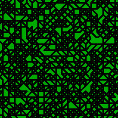 Digital illustration of green-black pattern abstract background for wallpapers