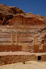 Wall Mural - Beautiful view of Petra a famous archaeological site in Jordan's southwestern desert